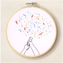 DMC Confetti Celebration Embroidery Kit