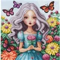 Image of Lanarte I Hold Every Dahlia Cross Stitch Kit