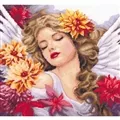 Image of Lanarte Heaven's Dahlia Cross Stitch Kit