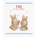 Image of Vervaco Ice Cream Party Birth Record Birth Sampler Cross Stitch Kit