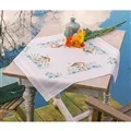 Image of Vervaco Birdhouses Tablecloth Cross Stitch Kit