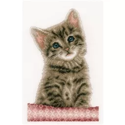 Vervaco Tabby Cat Cross Stitch Kit
