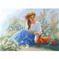 Image of Aine Mother Nature - Meadow Cross Stitch Kit