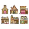 Image of Design Works Crafts Gingerbread Houses Ornaments Christmas Cross Stitch Kit