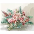 Image of Lanarte Bouquet of Flowers Cross Stitch Kit