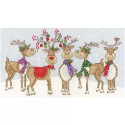 Bothy Threads Prancing Pals Christmas Cross Stitch Kit