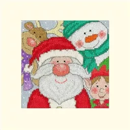 Bothy Threads Jolly Times Christmas Card Making Christmas Cross Stitch Kit