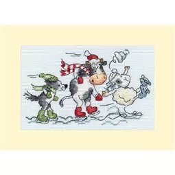 Bothy Threads Almost, Nearly, Whoopsie! Christmas Card Making Christmas Cross Stitch Kit