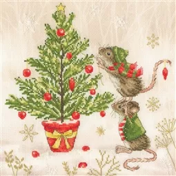 Bothy Threads Decorating Double Act Christmas Cross Stitch Kit