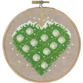 Image of Permin Heart with Ornaments Christmas Cross Stitch Kit