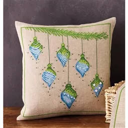 Christmas Baubles Cushion