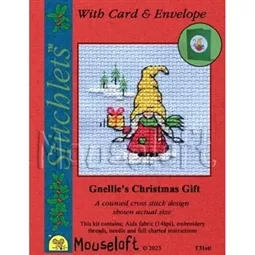 Mouseloft Gnellie's Christmas Gift Cross Stitch Kit