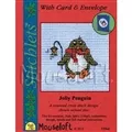 Image of Mouseloft Jolly Penguin Christmas Cross Stitch Kit