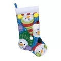 Image of Design Works Crafts Peek-a-Boo Stocking Christmas Craft Kit