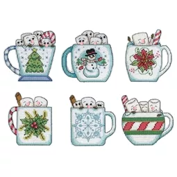 Design Works Crafts Holiday Mugs Ornaments Christmas Cross Stitch Kit