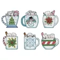 Image of Design Works Crafts Holiday Mugs Ornaments Christmas Cross Stitch Kit