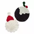 Image of Trimits Christmas Crochet Coasters Crochet Kit