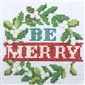 Image of Trimits Be Merry Wreath Christmas Cross Stitch Kit