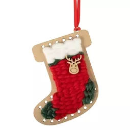 Trimits Weaving Ornament - Stocking Christmas Craft Kit