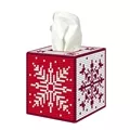 Image of Orchidea Snowflake Tissue Box Cover Tapestry Kits