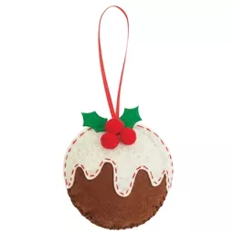 Trimits Christmas Pudding Felt Ornament Craft Kit