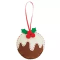 Image of Trimits Christmas Pudding Felt Ornament Craft Kit