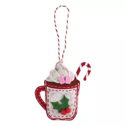 Trimits Hot Chocolate felt Ornament Christmas Craft Kit
