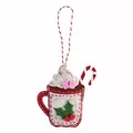 Image of Trimits Hot Chocolate felt Ornament Christmas Craft Kit