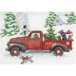 Dimensions Joy Ride Christmas Cross Stitch Kit