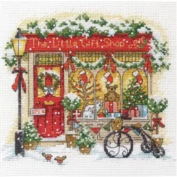 Dimensions The Little Gift Shop Christmas Cross Stitch Kit