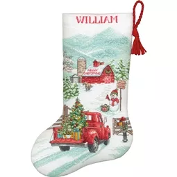 Dimensions Holiday Farm Stocking Christmas Cross Stitch Kit