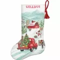 Image of Dimensions Holiday Farm Stocking Christmas Cross Stitch Kit