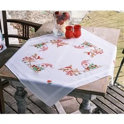 Vervaco Gnome and Reindeer Tablecloth Christmas Cross Stitch Kit