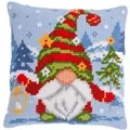 Image of Vervaco Christmas Gnome Cushion Cross Stitch Kit