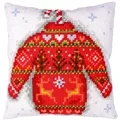 Image of Vervaco Christmas Jumper Cushion Cross Stitch Kit