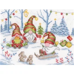 Vervaco Party with the Gnomes Christmas Cross Stitch Kit