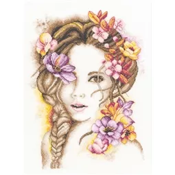 Lanarte Madame Fleur Cross Stitch Kit