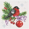 Image of VDV Bullfinch Christmas Cross Stitch Kit