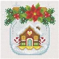 Image of VDV Cabin in a Jar Christmas Cross Stitch Kit