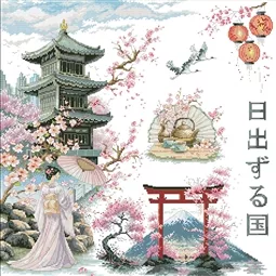 VDV Sakura Blossom Cross Stitch Kit