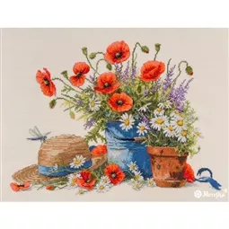 Merejka Summer Still Life Cross Stitch Kit