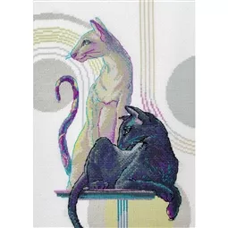 Aine Mystical Cats Cross Stitch Kit