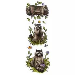 RIOLIS Three Raccoons Cross Stitch Kit