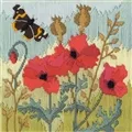 Image of Bothy Threads Red Poppies Long Stitch Kit