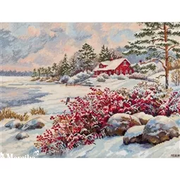 Merejka The Lake House Christmas Cross Stitch Kit