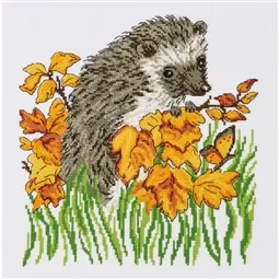 Permin Hedgehog Cross Stitch Kit