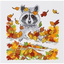 Permin Raccoon Cross Stitch Kit