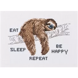 Permin Be Happy - Repeat Cross Stitch Kit