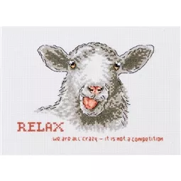 Permin We Are All Crazy Cross Stitch Kit