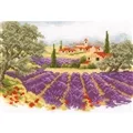 Image of Vervaco Lavender Landscape Cross Stitch Kit